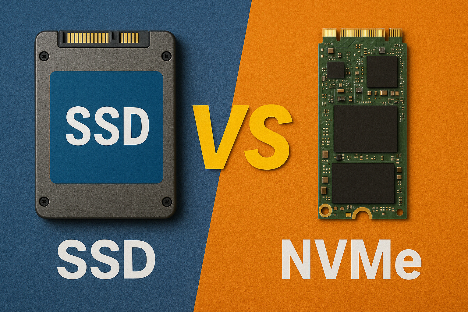 SSD vs NVMe Detailed comparison 2025
